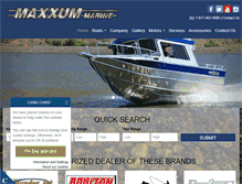 Tablet Screenshot of maxxummarine.com